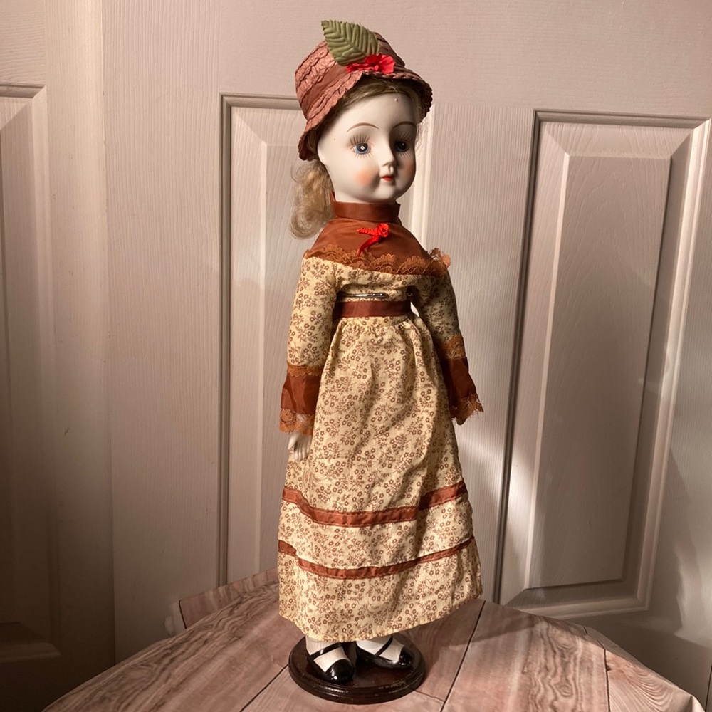 Vintage 1970s porcelain doll.